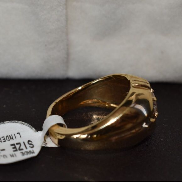 Lindenwold 14K Gold Plated Ring Size9 - Picture 2 of 6